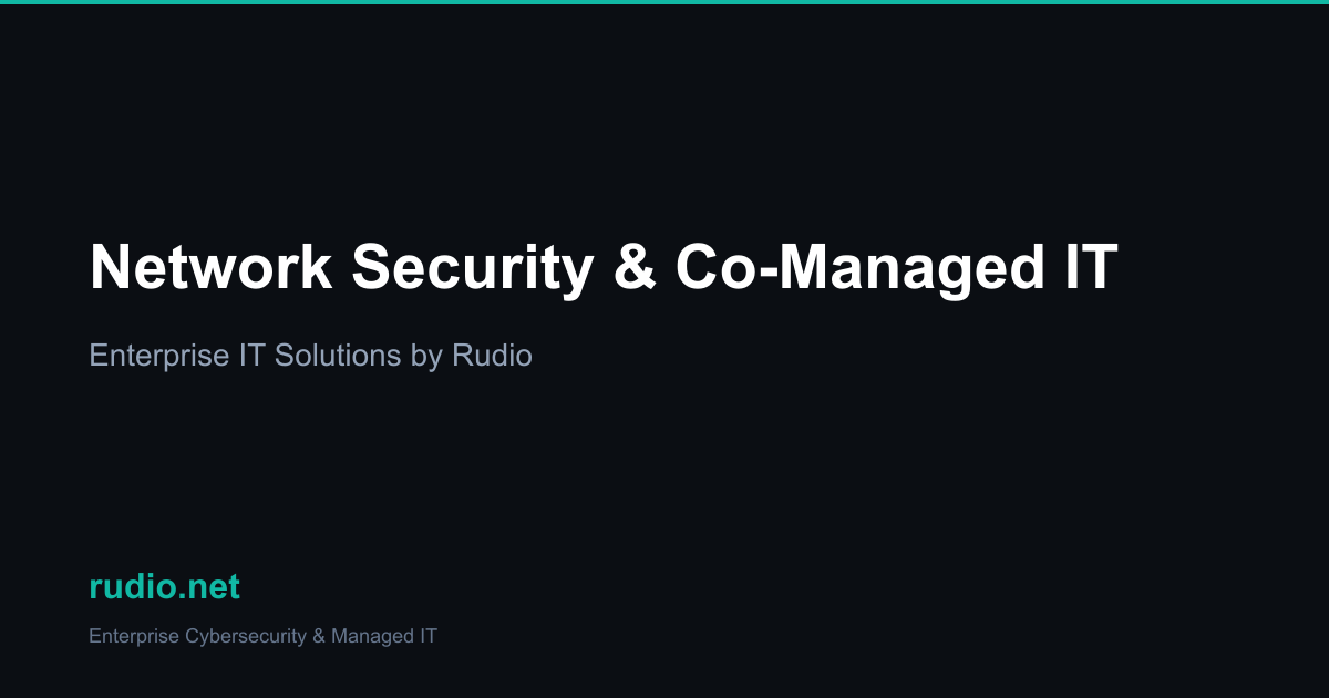 Ferdinand Rudio Network Security & Co-Managed IT Experts | Rudio